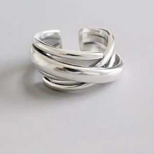 New Stamped 925 Silver Adjustable Ring